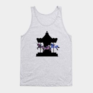 Unicorns Carousel Galaxy Tank Top